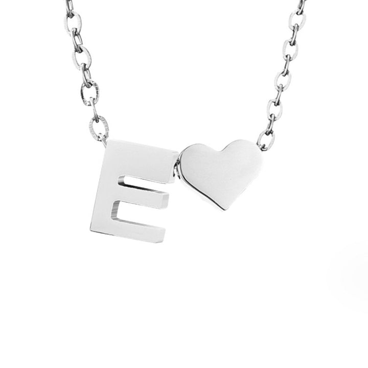 Amour Éternel & Collier en Argent avec Lettre