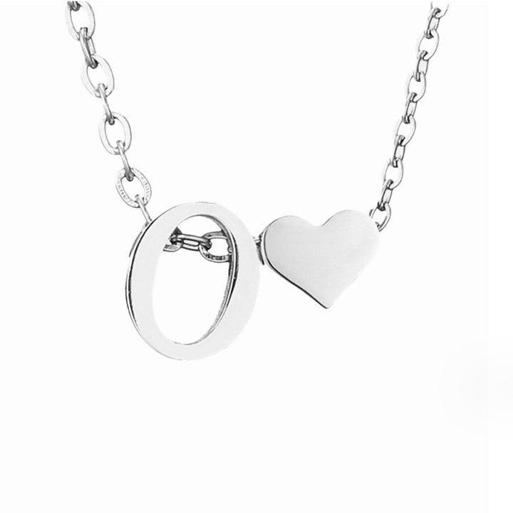 Amour Éternel & Collier en Argent avec Lettre