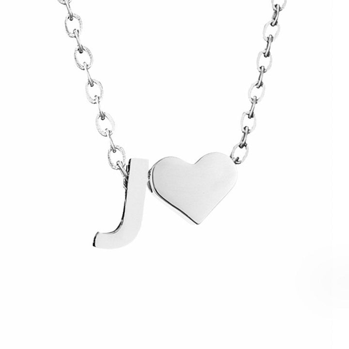 Amour Éternel & Collier en Argent avec Lettre