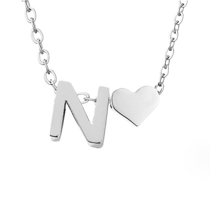 Amour Éternel & Collier en Argent avec Lettre
