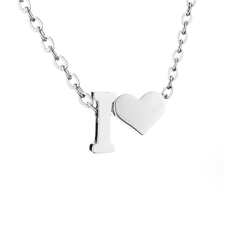 Amour Éternel & Collier en Argent avec Lettre