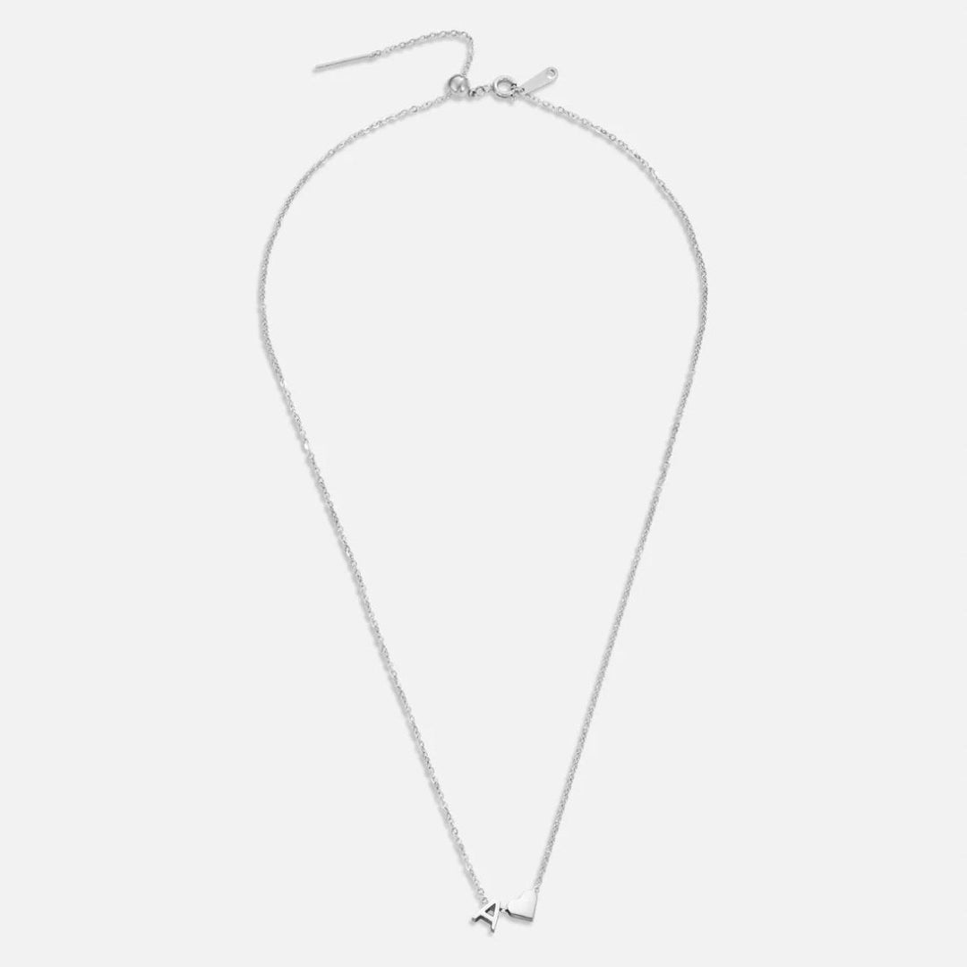 Amour Éternel & Collier en Argent avec Lettre