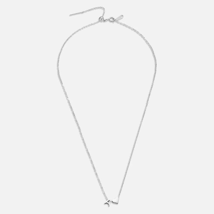 Amour Éternel & Collier en Argent avec Lettre