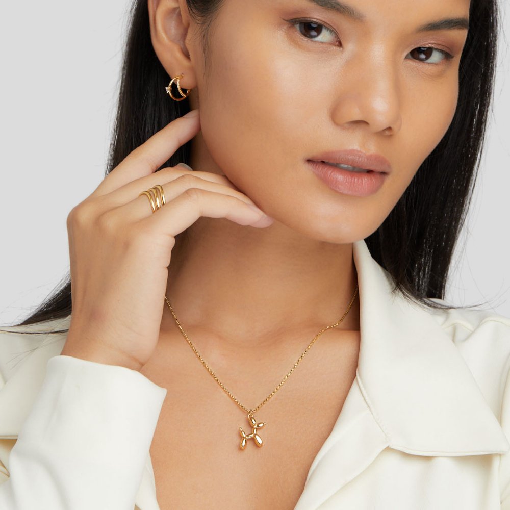 Collier en forme de ballon doré