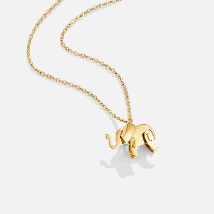 Collier en Éléphant Doré