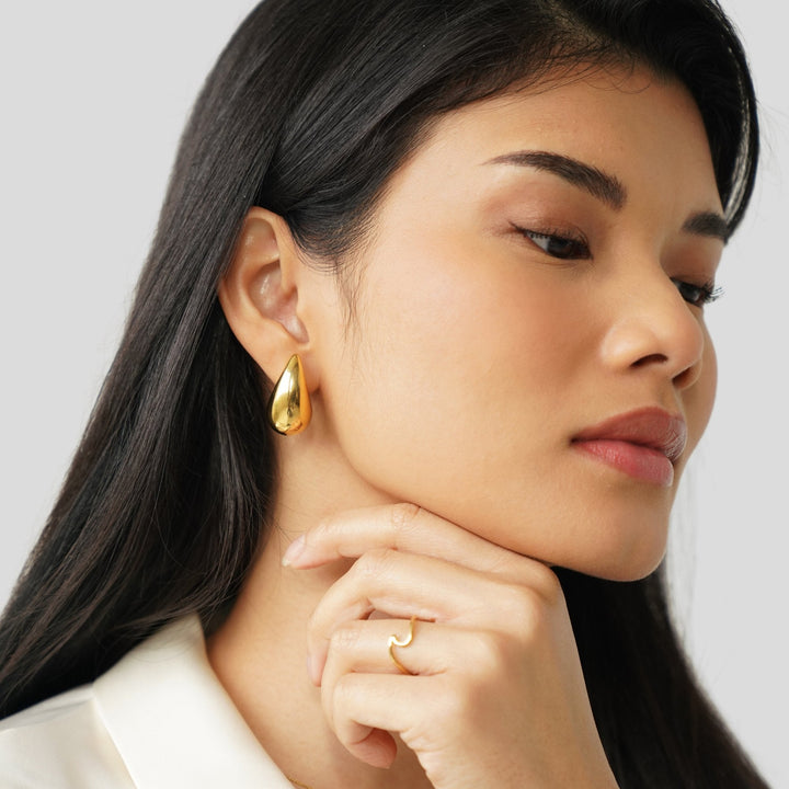 Boucles d'oreilles pendantes Ame Gold