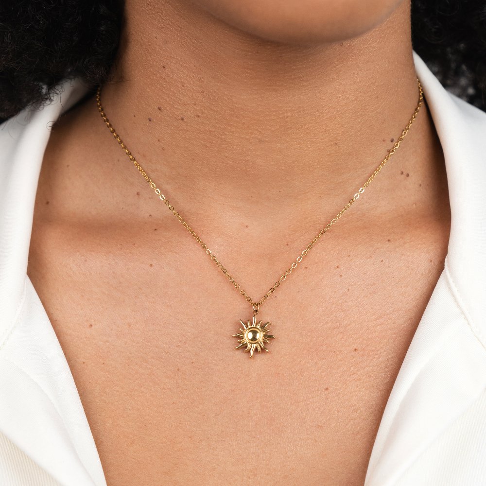 Collier Rayons de Soleil Dorés