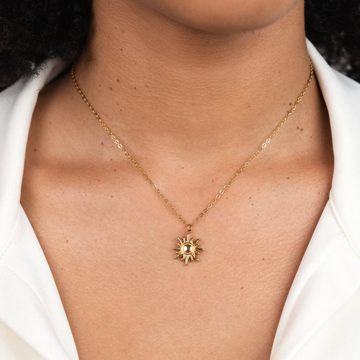 Collier Rayons de Soleil Dorés