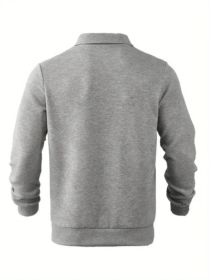 Morgan™ – Oliver Pull zippé vintage à motifs géométriques