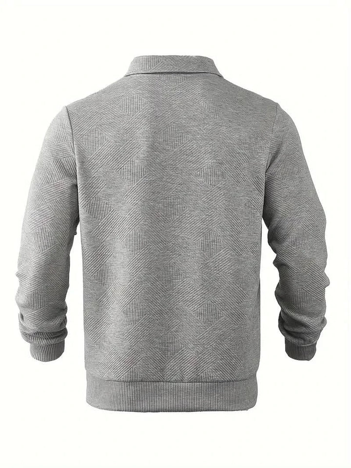 Morgan™ – Oliver Pull zippé vintage à motifs géométriques