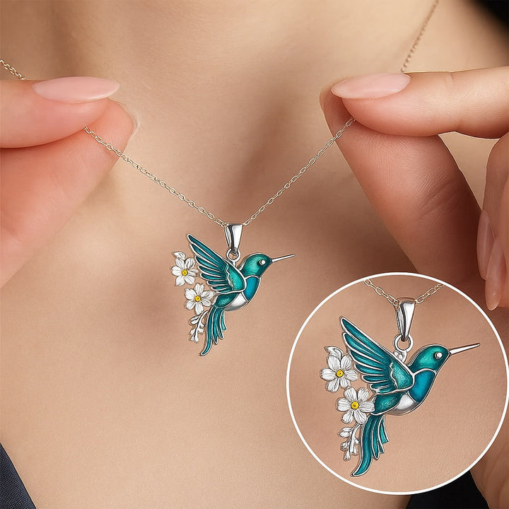 Collier de Colibri Magnifique avec Boucles d'Oreilles Bonus – Offre Limitée