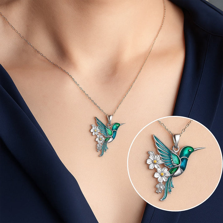 Collier de Colibri Magnifique avec Boucles d'Oreilles Bonus – Offre Limitée