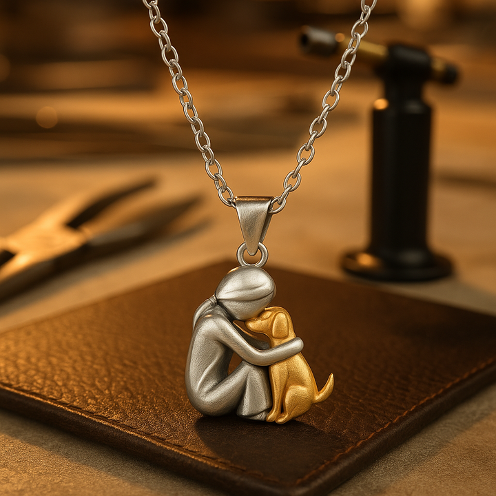 Collier Pendentif Étreinte