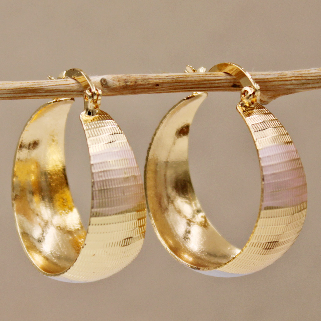 Boucles d'Oreilles Vintage Luxe en Or