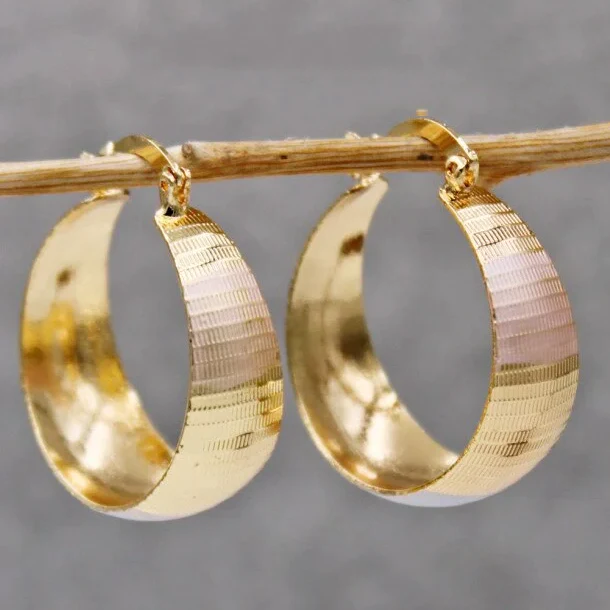 Boucles d'Oreilles Vintage Luxe en Or