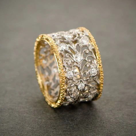 Mika - Bague Efeu en Zirconia Vintage