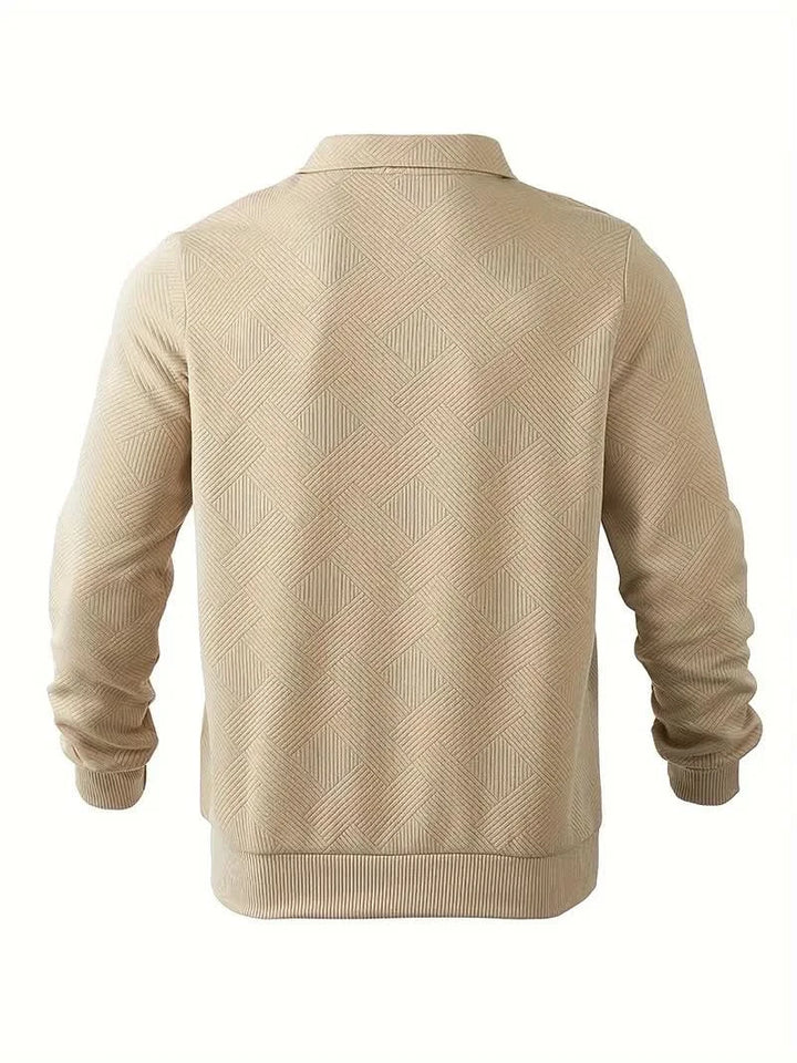 Morgan™ – Oliver Pull zippé vintage à motifs géométriques