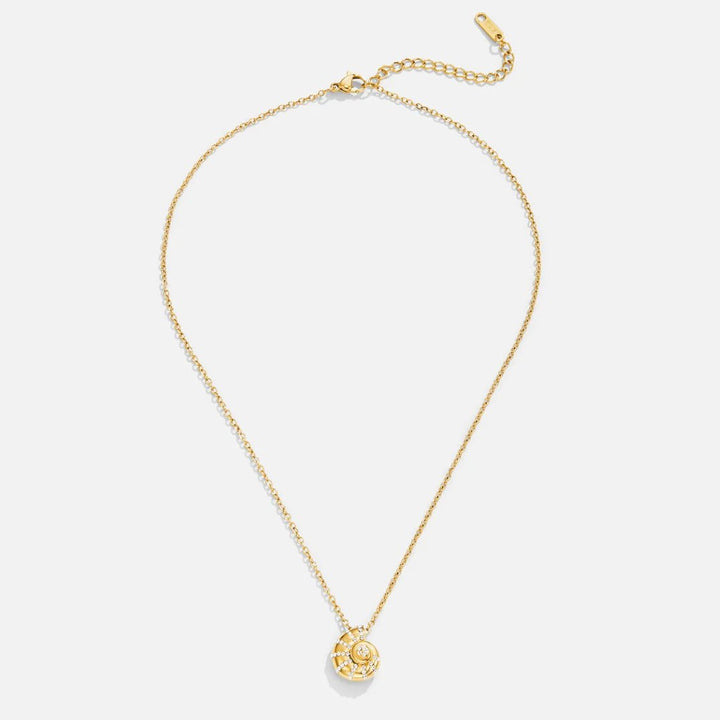 Collier Pendentif Coquille en Cristal