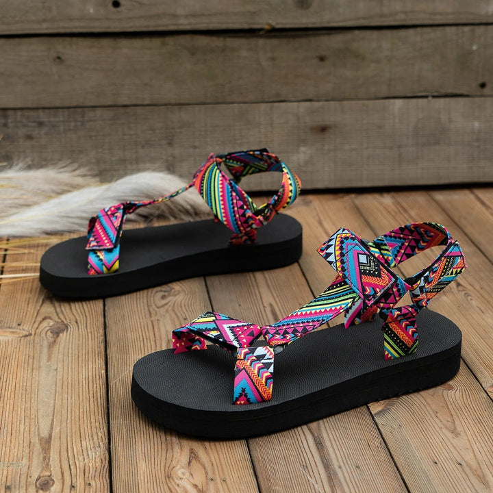 Glenda | summer adventure print sandals