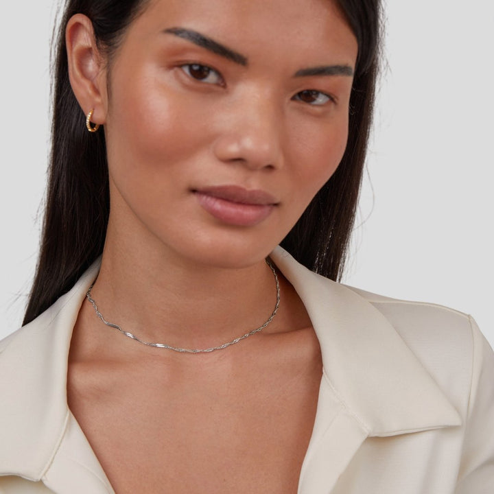Collier en acier inoxydable Mila Twist