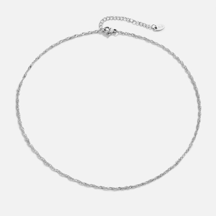Collier en acier inoxydable Mila Twist