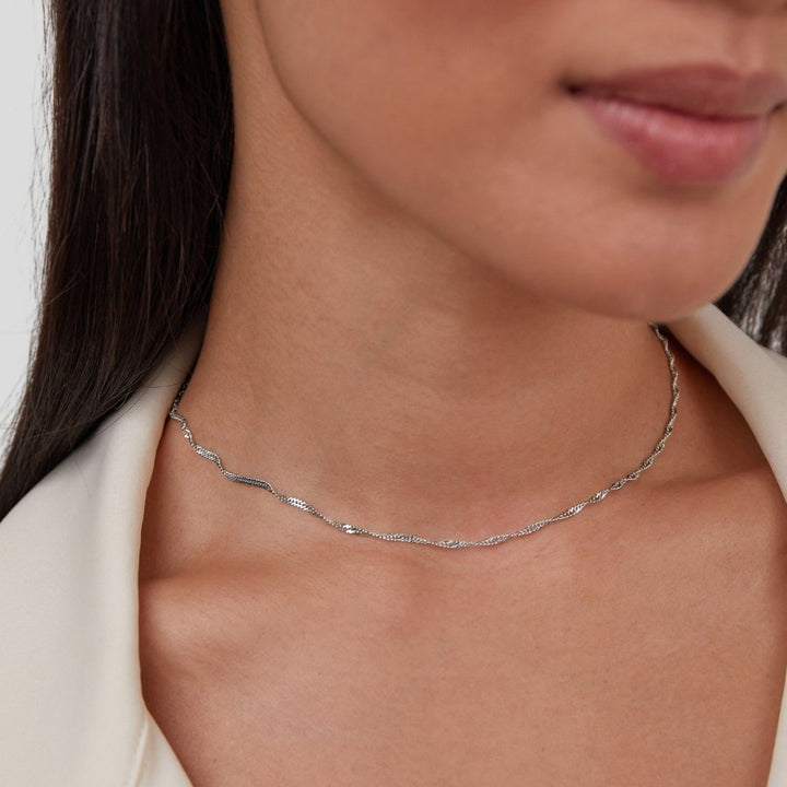 Collier en acier inoxydable Mila Twist
