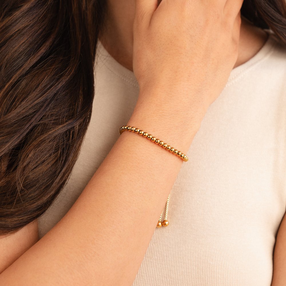 Bracelet en perles Nila en or