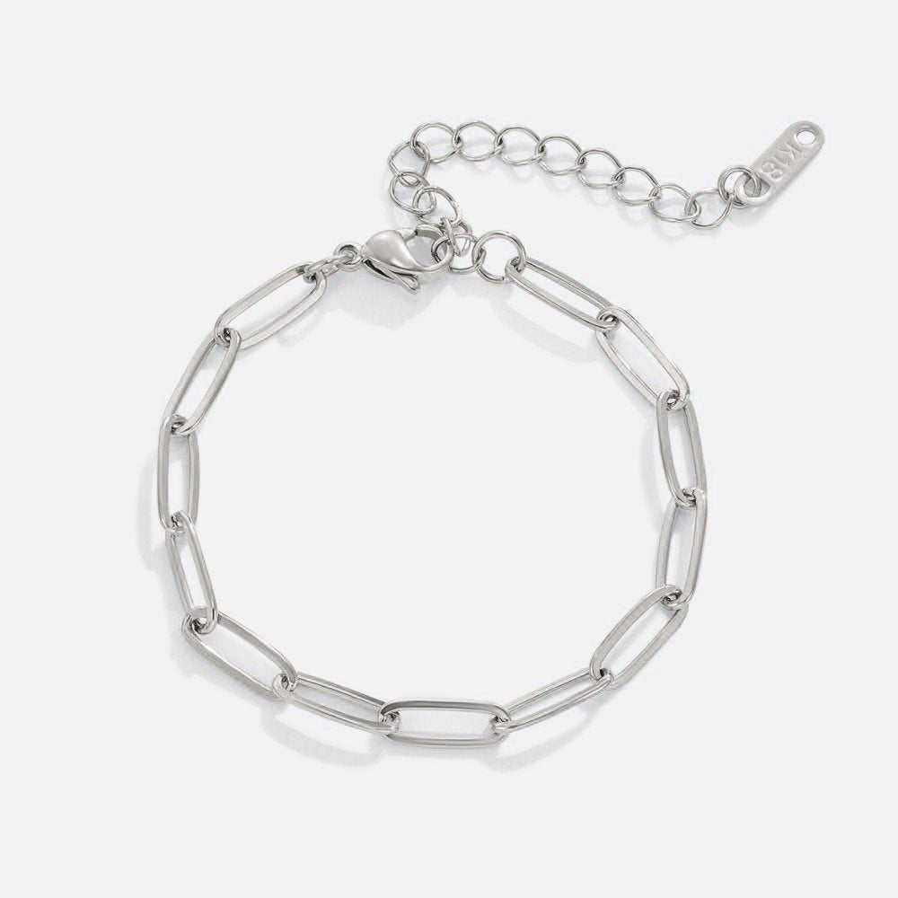 Bracelet en argent avec trombones