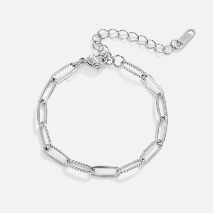 Bracelet en argent avec trombones