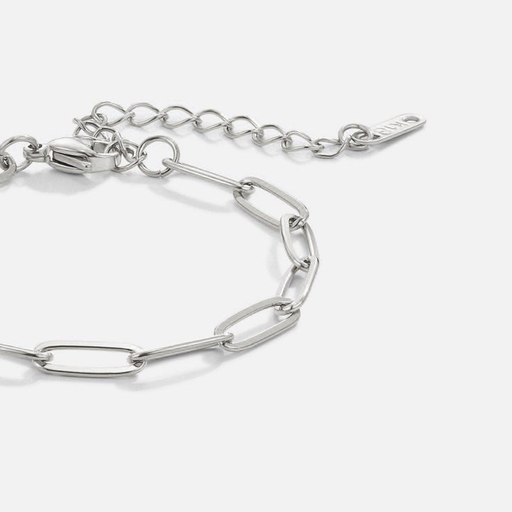 Bracelet en argent avec trombones