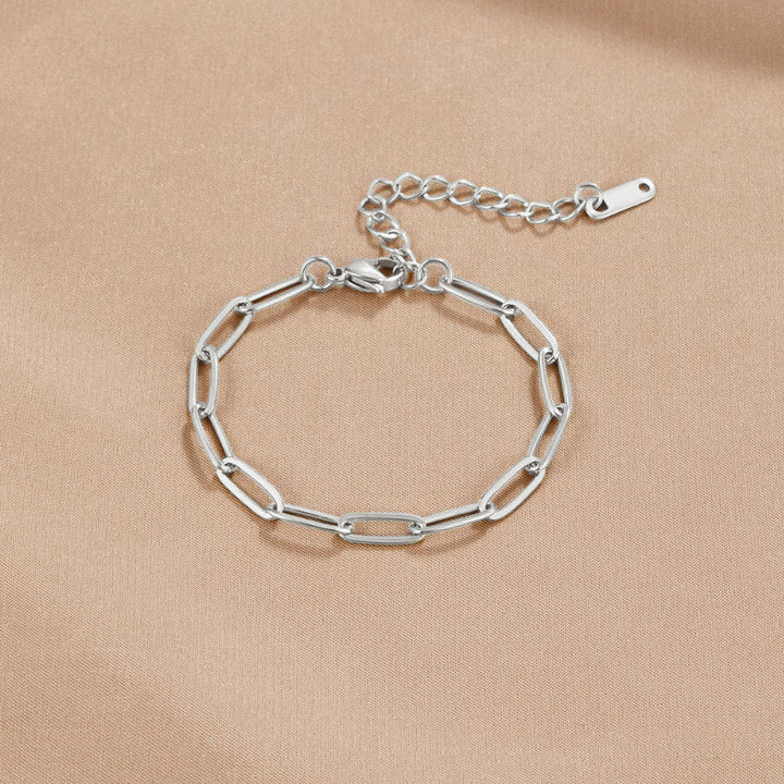 Bracelet en argent avec trombones