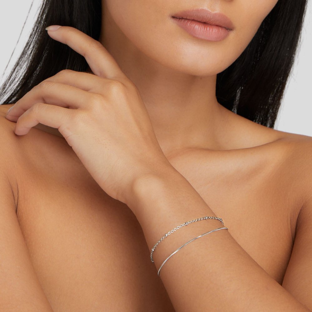 Bracelet Pia Silber Schichten