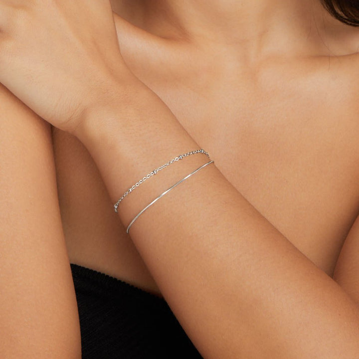 Bracelet Pia Silber Schichten