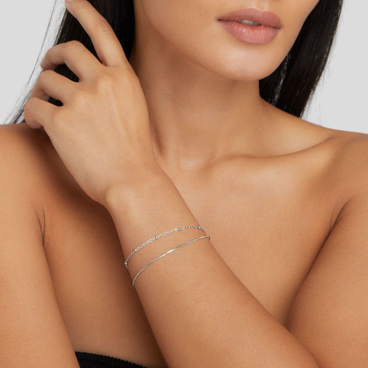 Bracelet Pia Silber Schichten