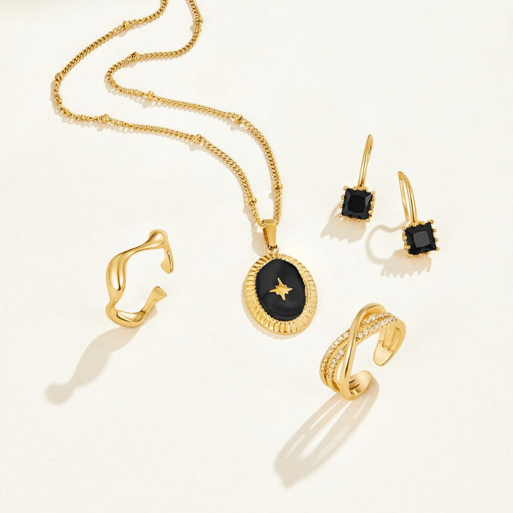 Boucles d'oreilles en goutte de cristal Wunder