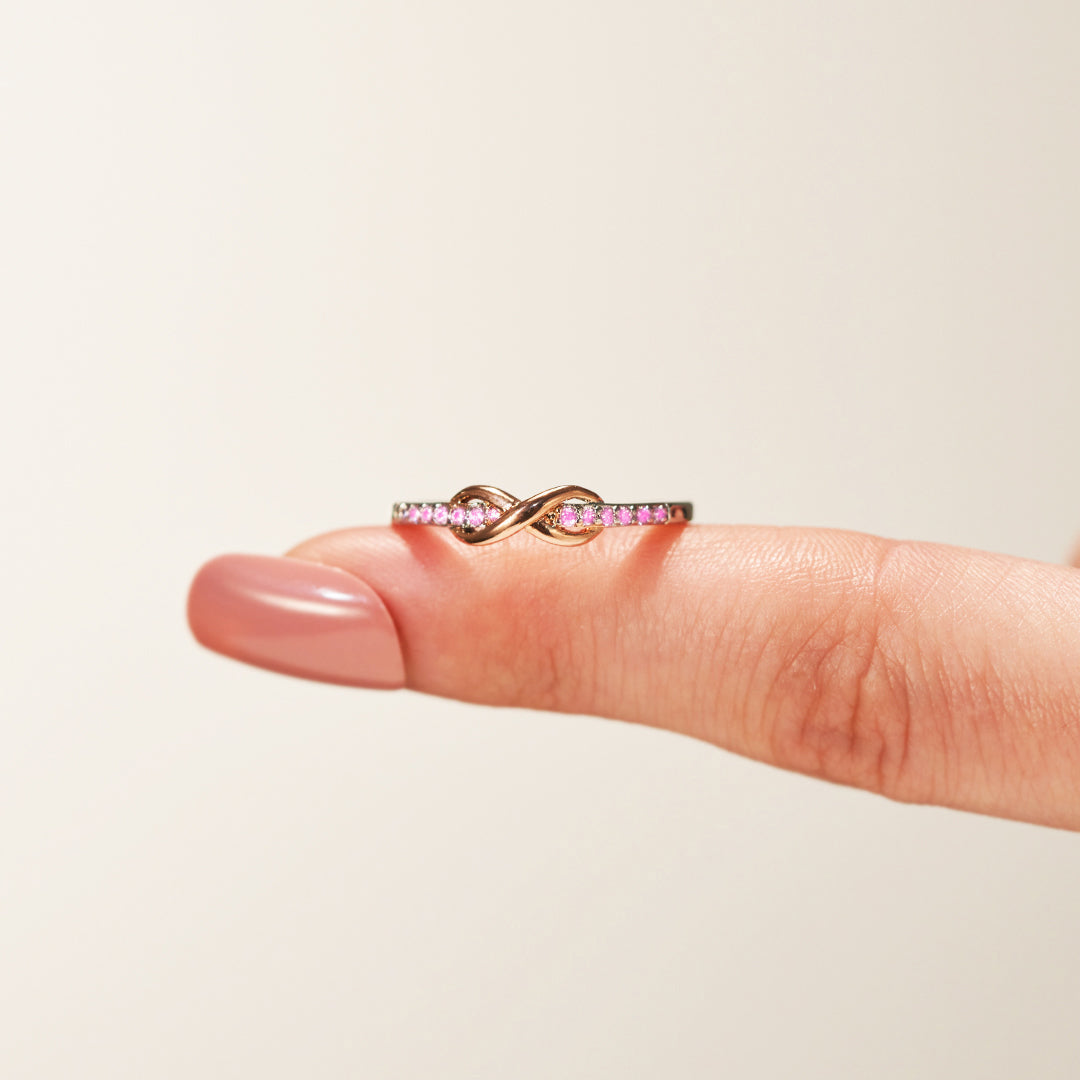 Bague Pink Infinity Diamond