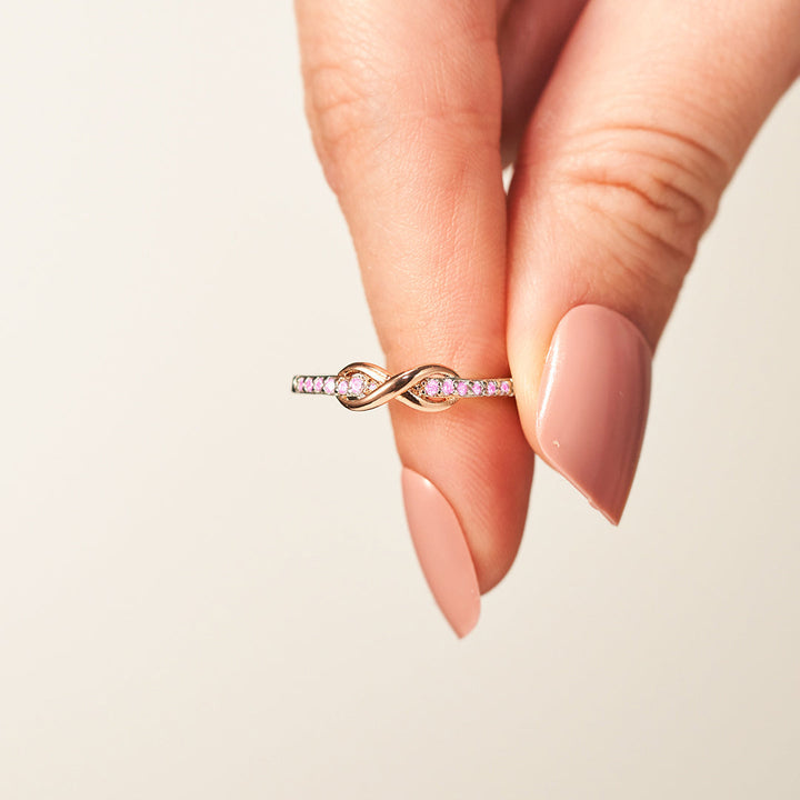 Bague Pink Infinity Diamond