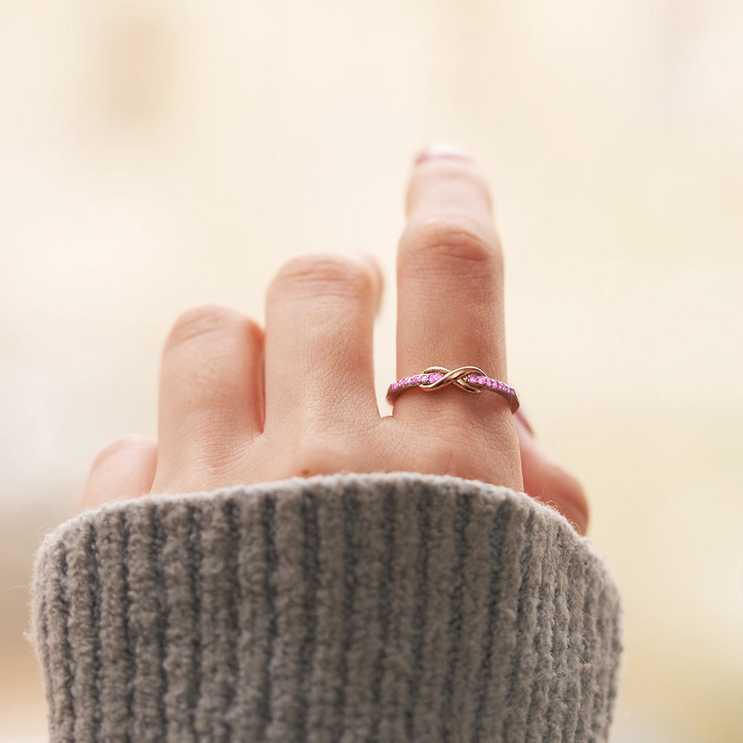 Bague Pink Infinity Diamond