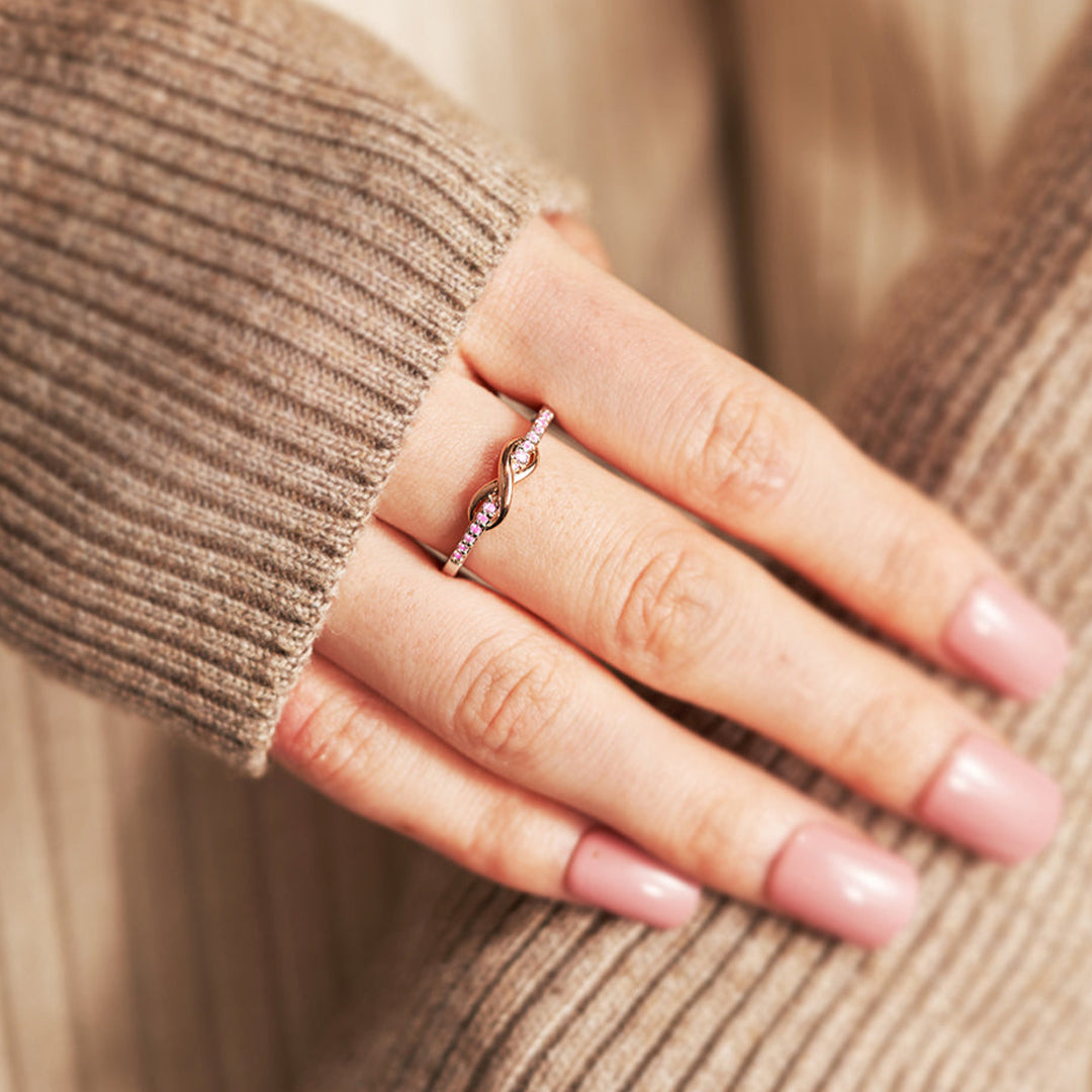 Bague Pink Infinity Diamond