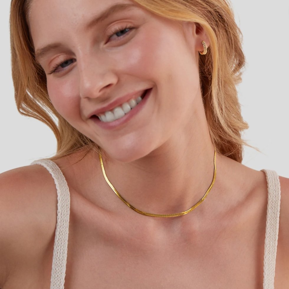 Collier en or chaîne serpent