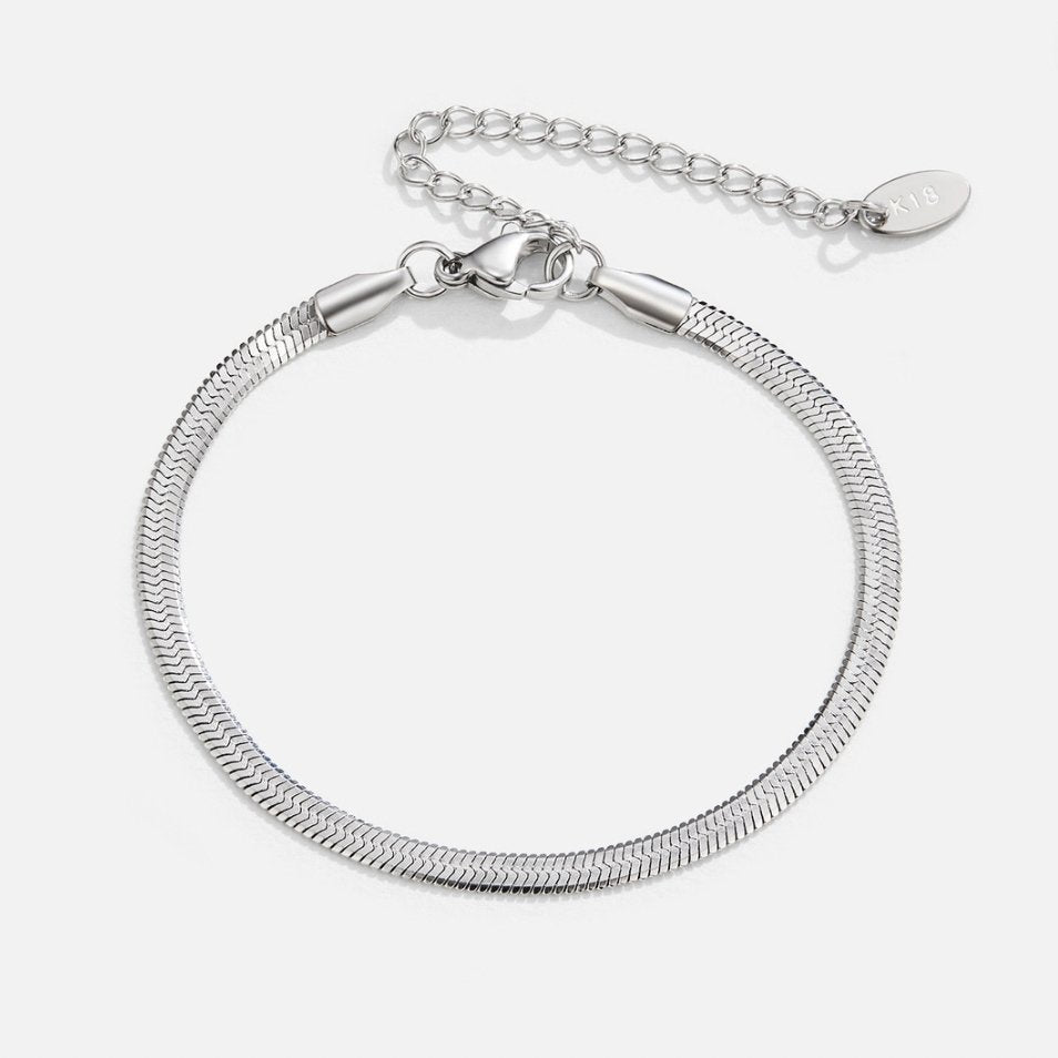 Bracelet en Chaîne Sarya Snake en Argent