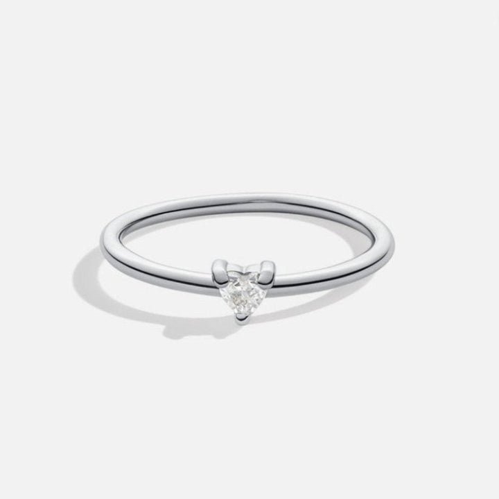 'Petit Amour' Bague en Cristal en Forme de Cœur