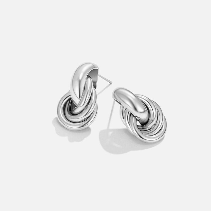Boucles d'oreilles en argent tordues Sofia