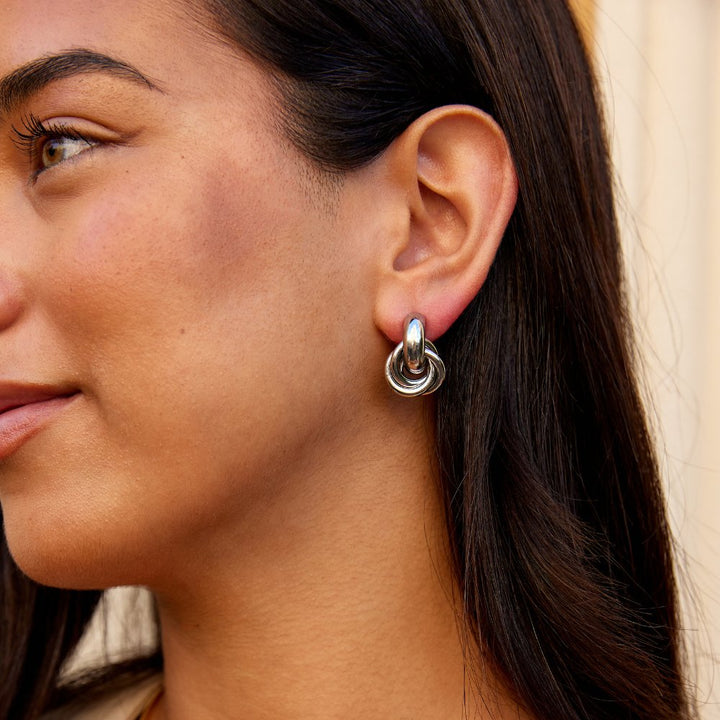 Boucles d'oreilles en argent tordues Sofia
