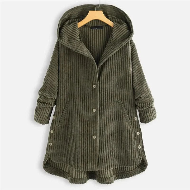Morgane™| Billie manteau à capuche côtelé