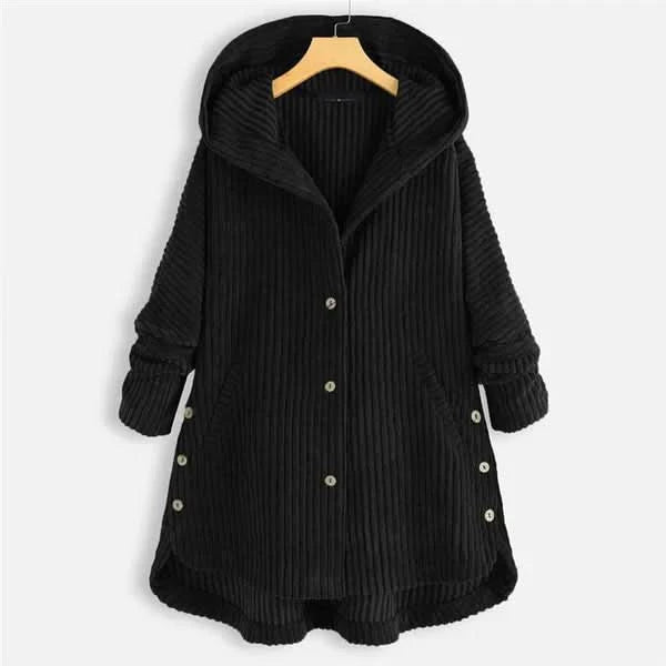 Morgane™| Billie manteau à capuche côtelé
