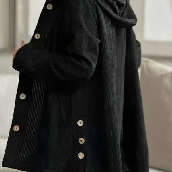 Morgane™| Billie manteau à capuche côtelé