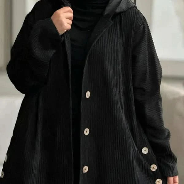 Morgane™| Billie manteau à capuche côtelé