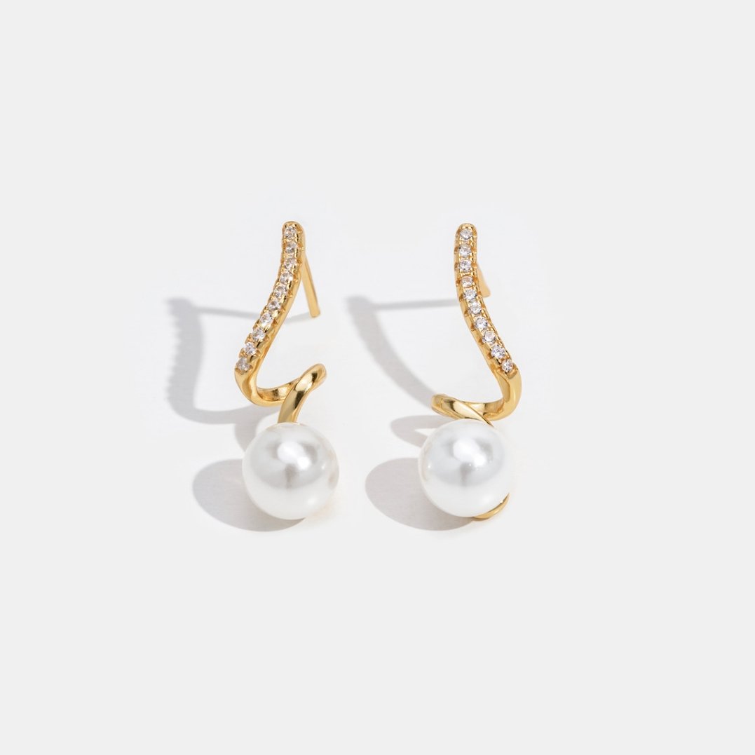 Boucles d'oreilles Tam Perles Vagues