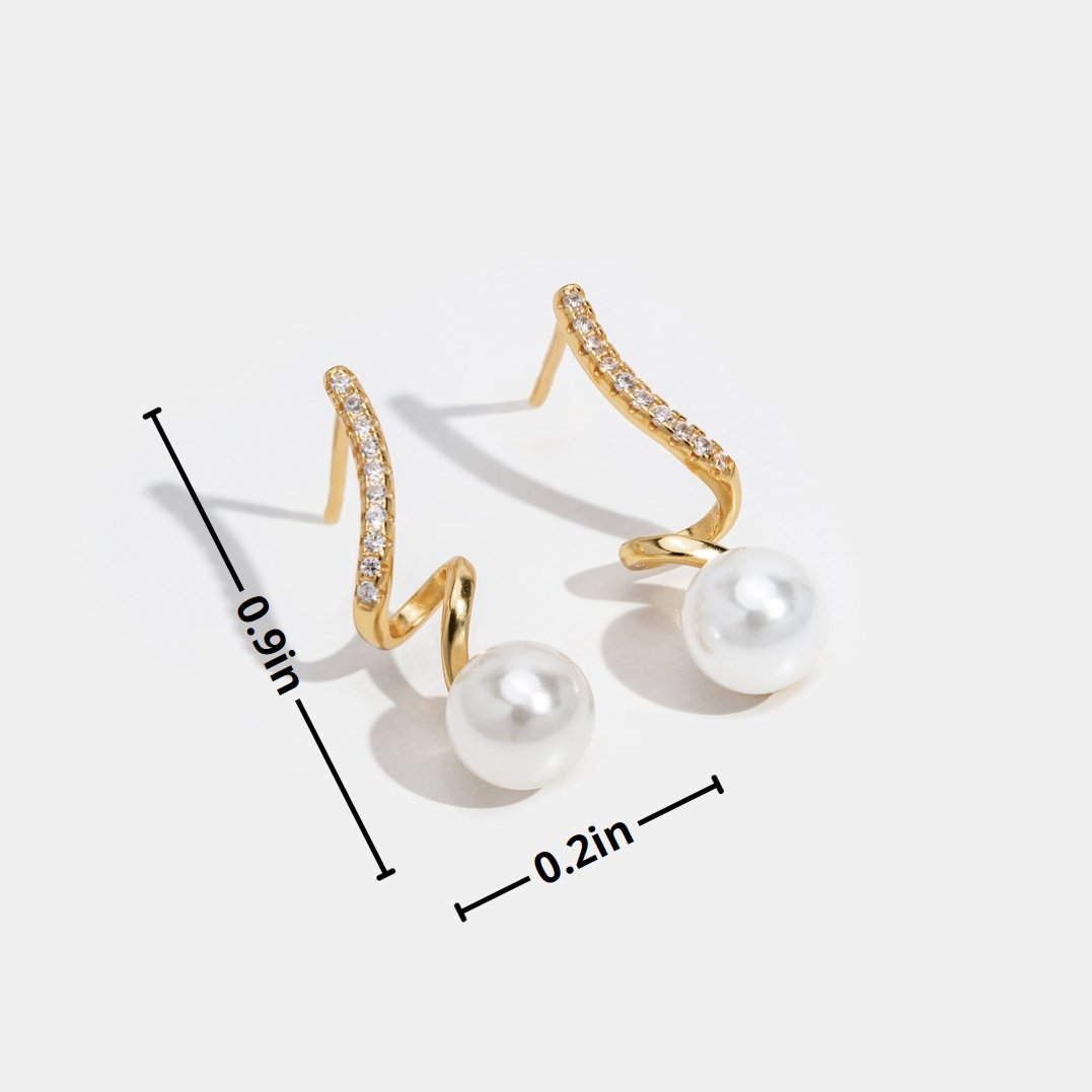 Boucles d'oreilles Tam Perles Vagues